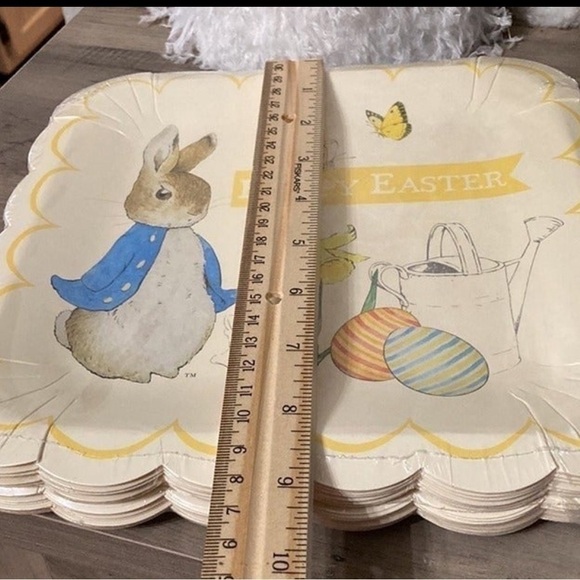 NIP! MERI MERI PETER RABBIT EASTER PAPER PLATES AND NAPKINS - Picture 8 of 9